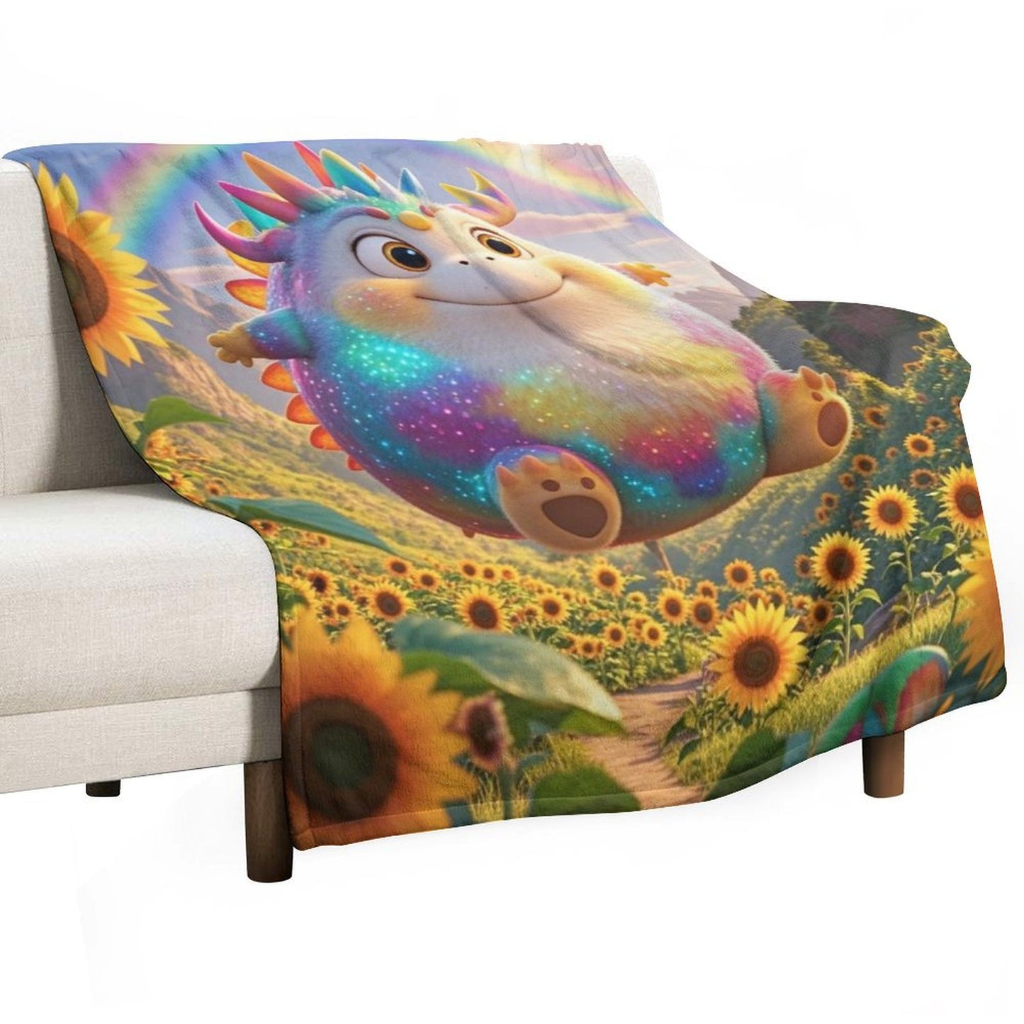 Blanket Cover Warm And Cozy Foot Bath Luxury Flannel Blanket with Cute Colorful Pattern Or Sofa Living Room Blanket